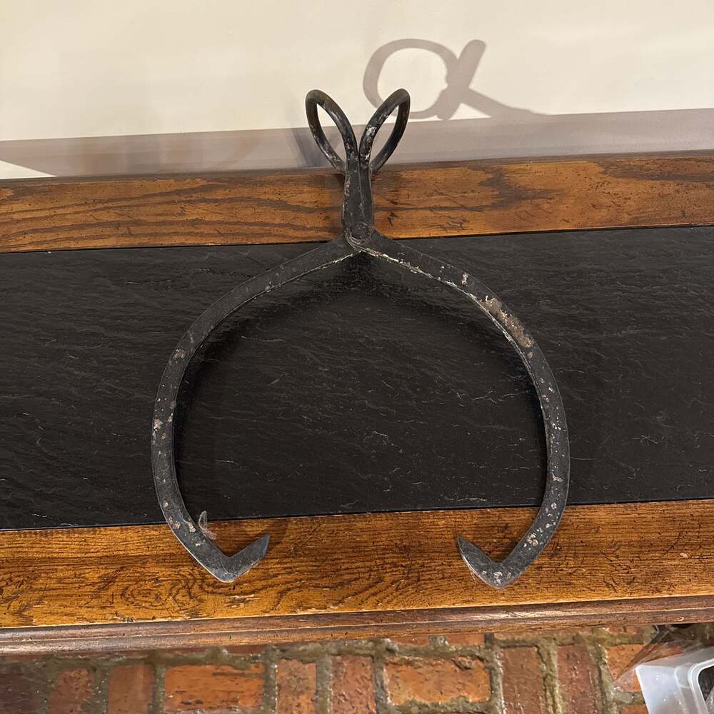 Large Antique Primitive Ice Block Tongs Vintage Cast Iron Rustic